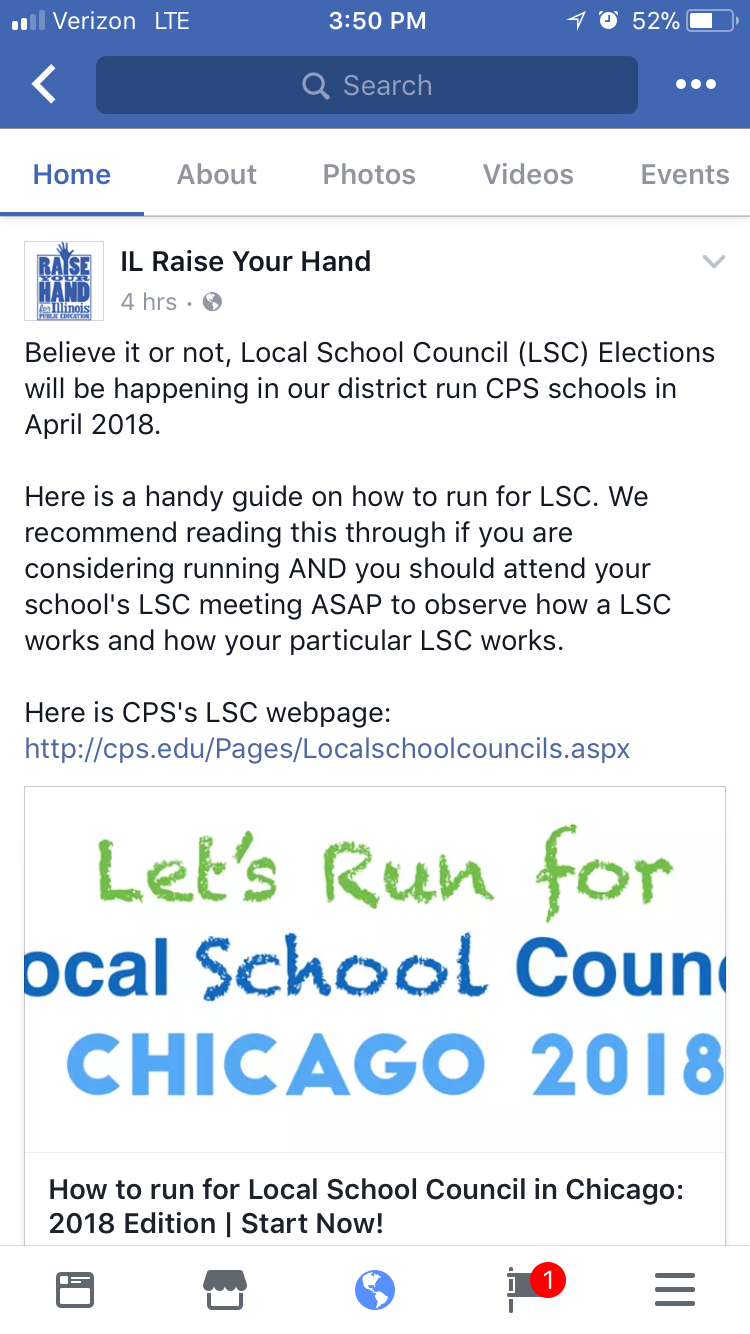 Local School Council Manual Receives Acknowledgement from IL Raise Your Hand!