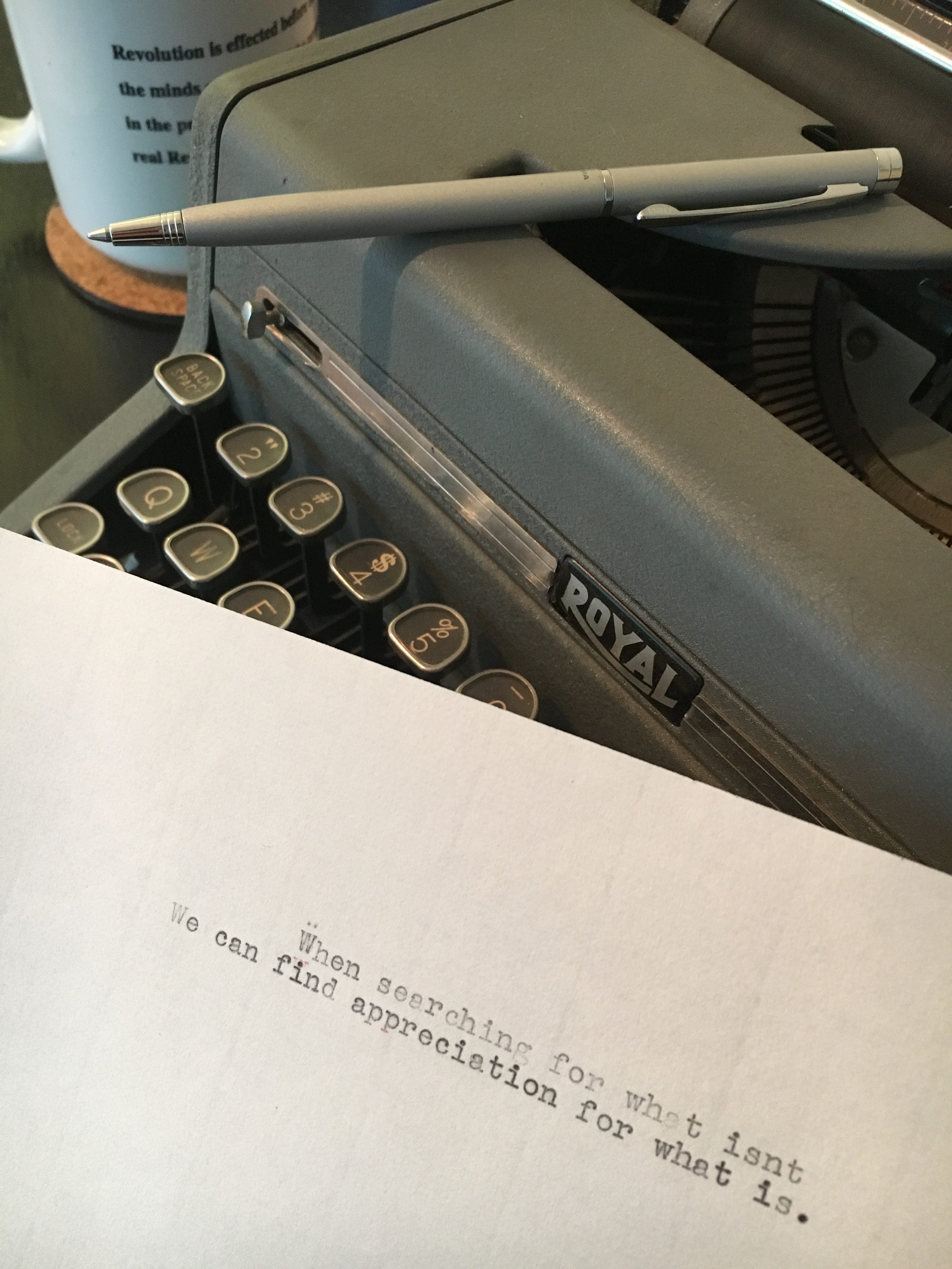 #TypewriterThought Eleven Oh Two Seventeen