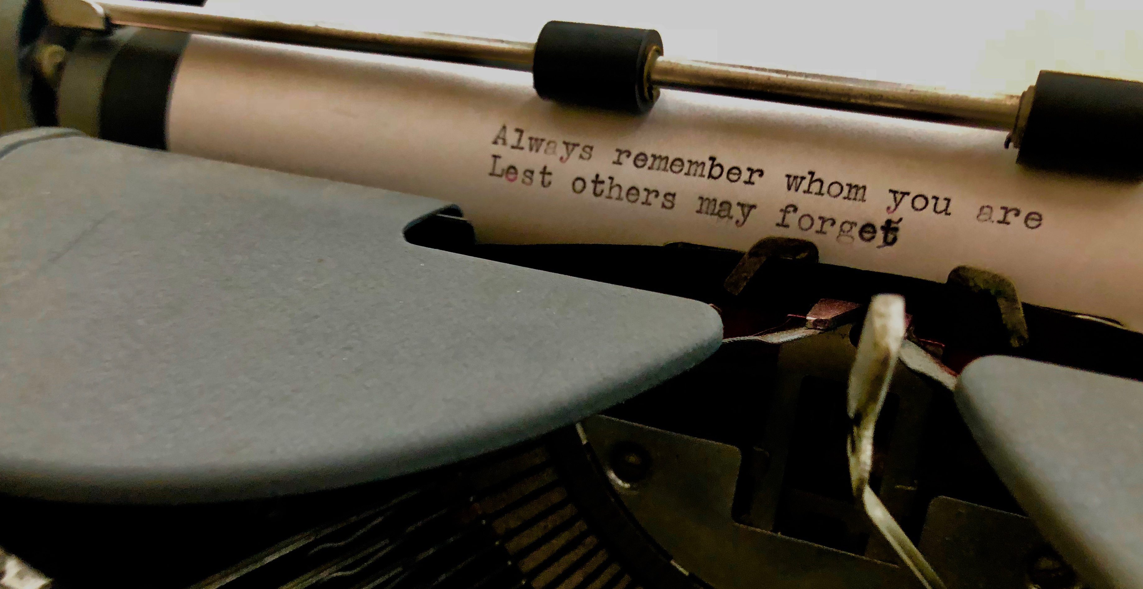 #TypewriterThought Eighteen One Ten