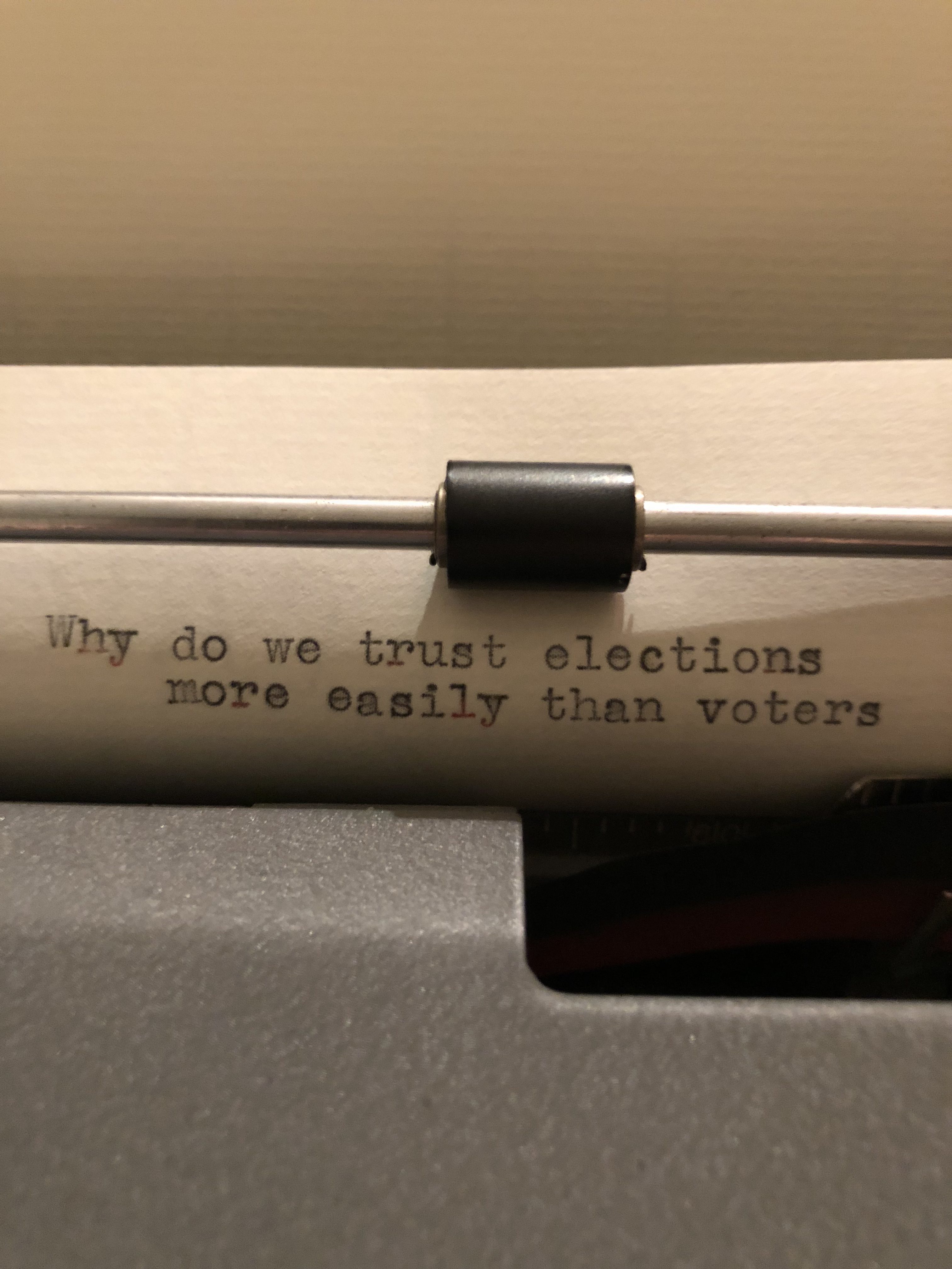 Typewriter Thought Eight Nine One Eight