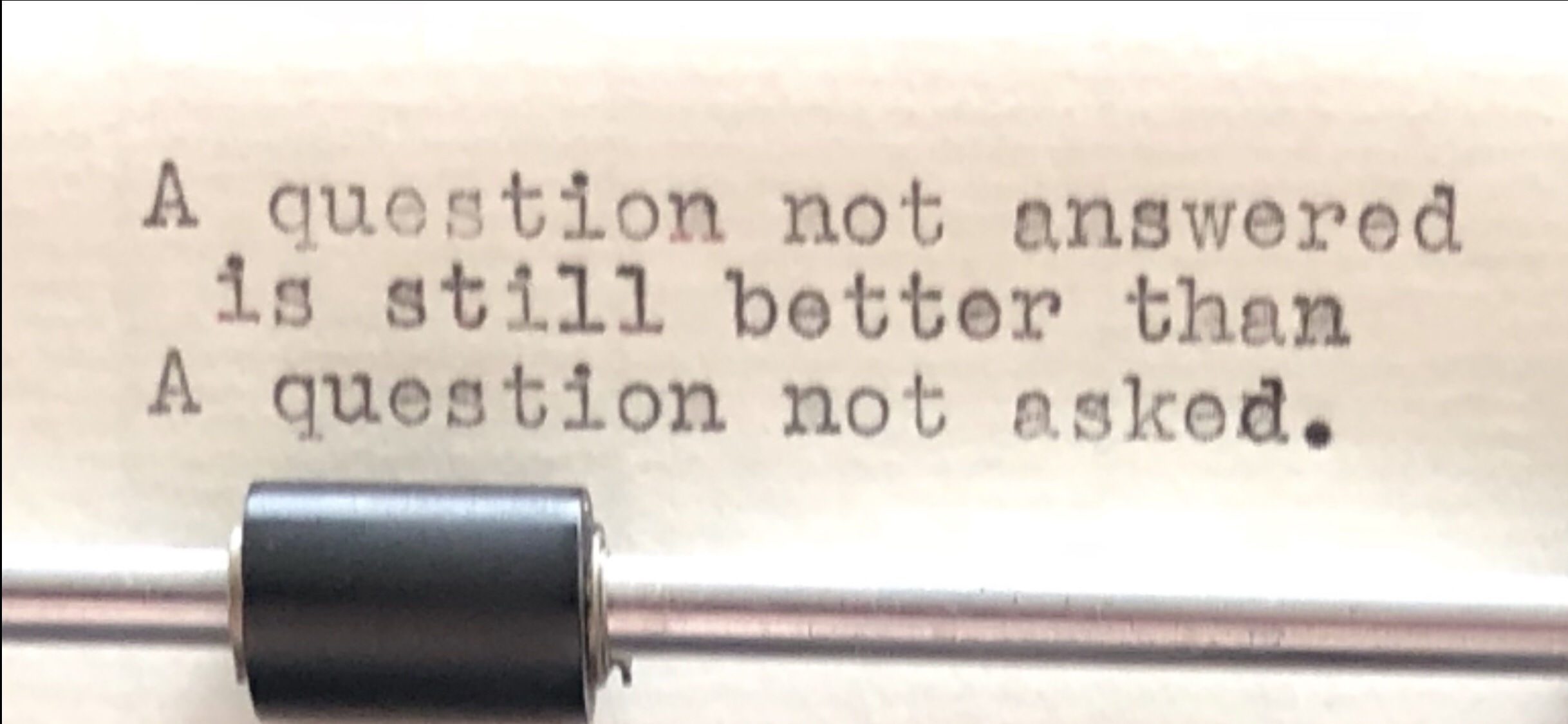 Typewriter Thought Nine Ten Eighteen