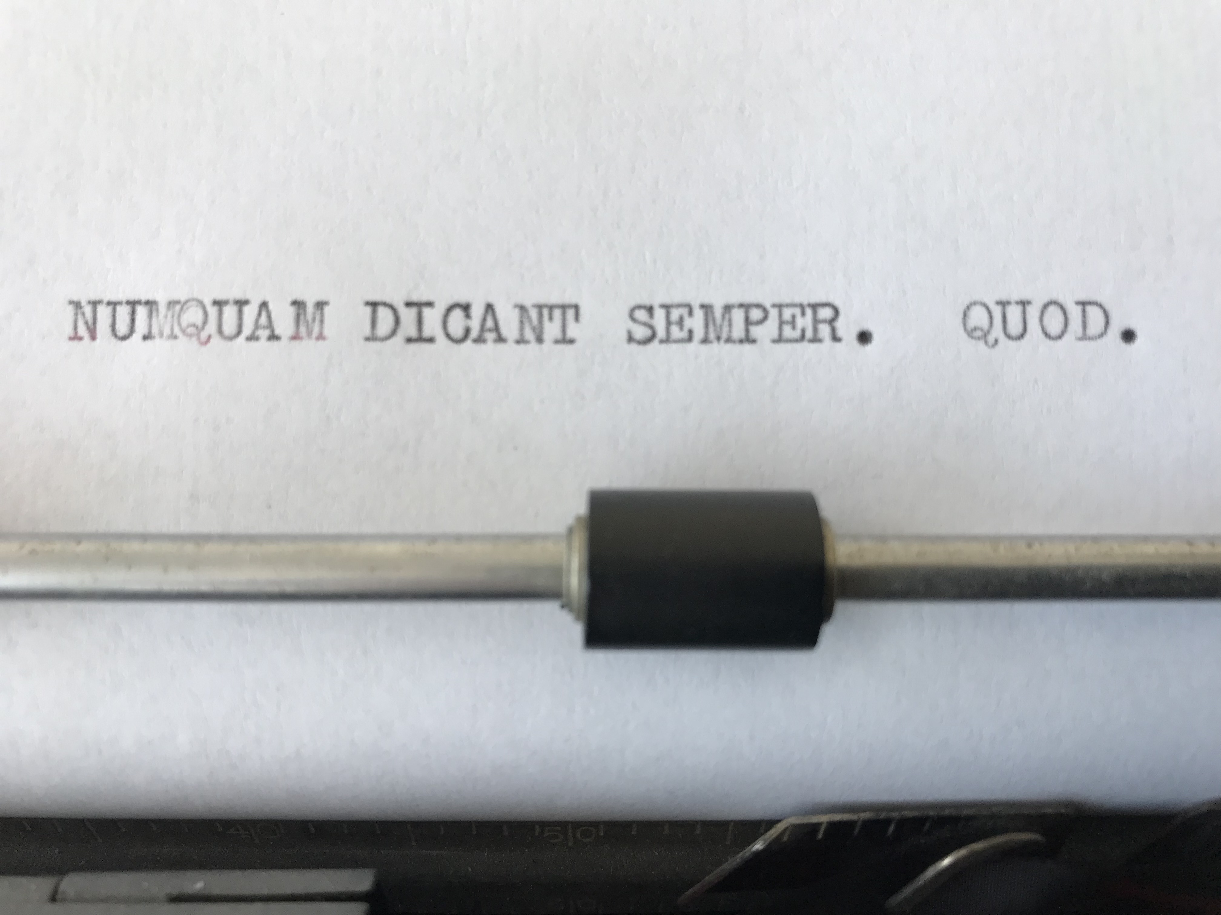 Ancient Latin Typewriter Thought IVX