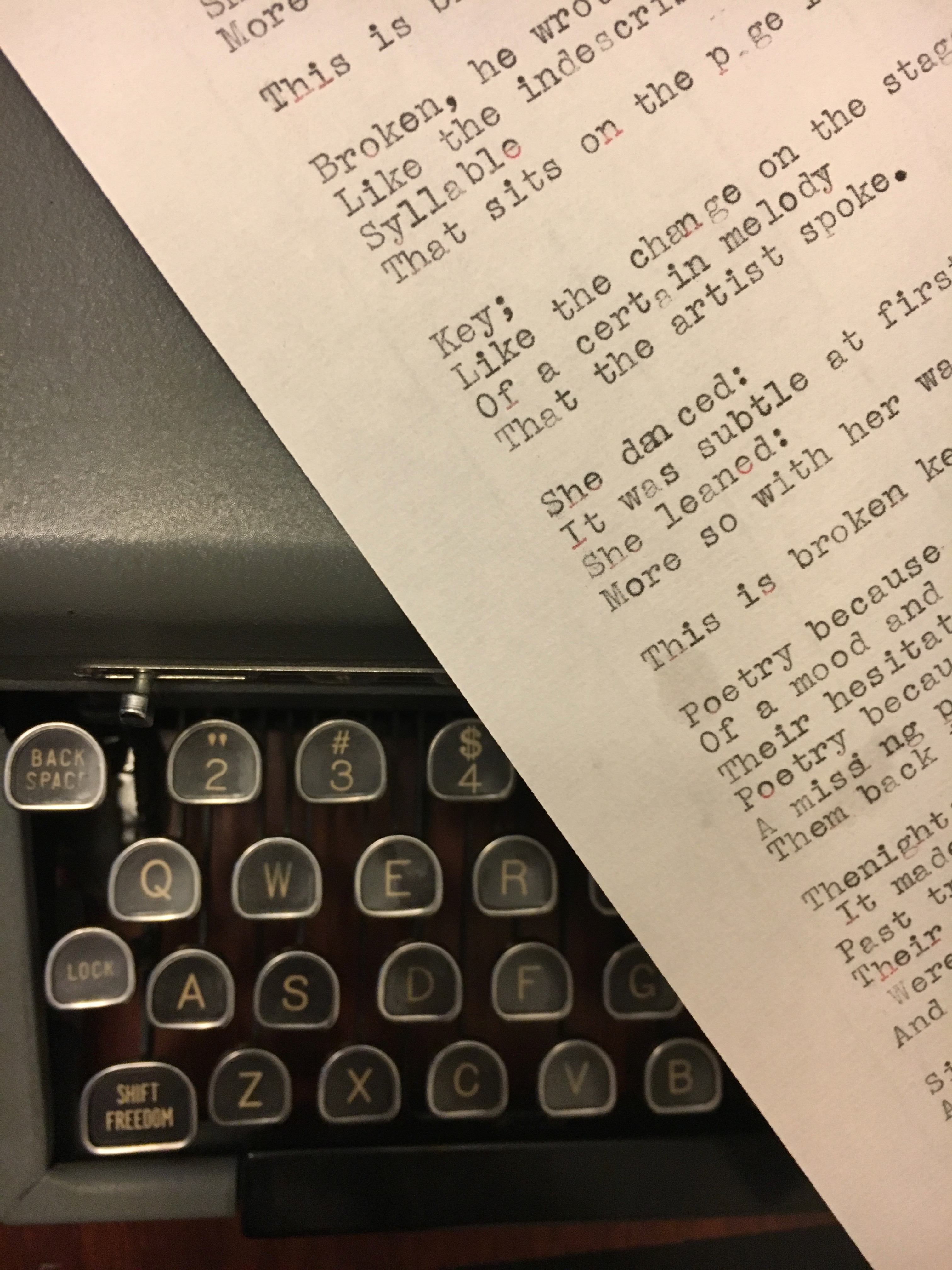 Admitted: I try to write, and three years after writing her this, she married me