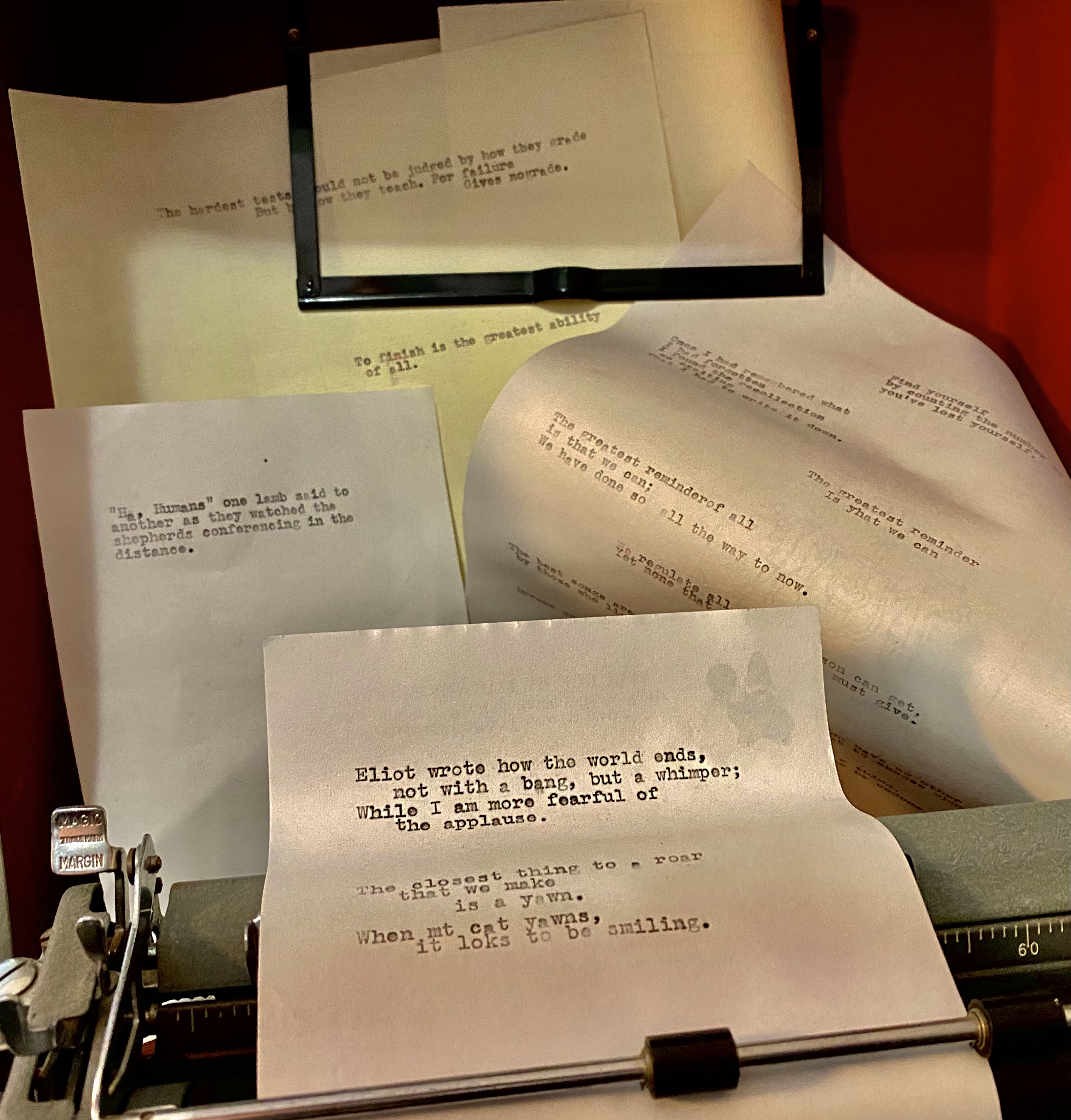 Typewriter Thought some of 2020
