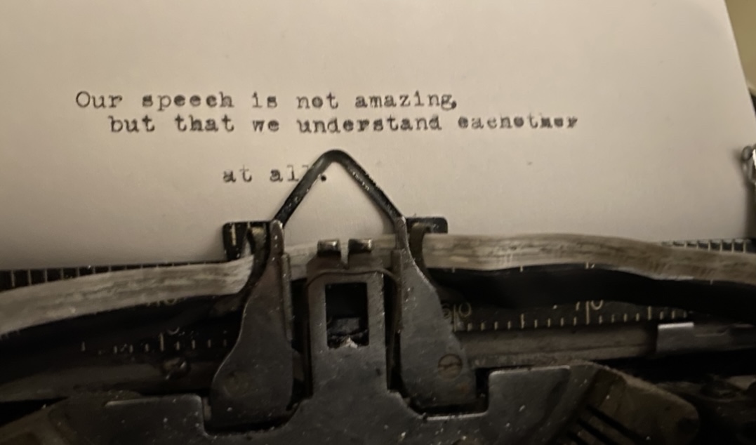 Typewriter Thought ohTwo oh3 twenty-2