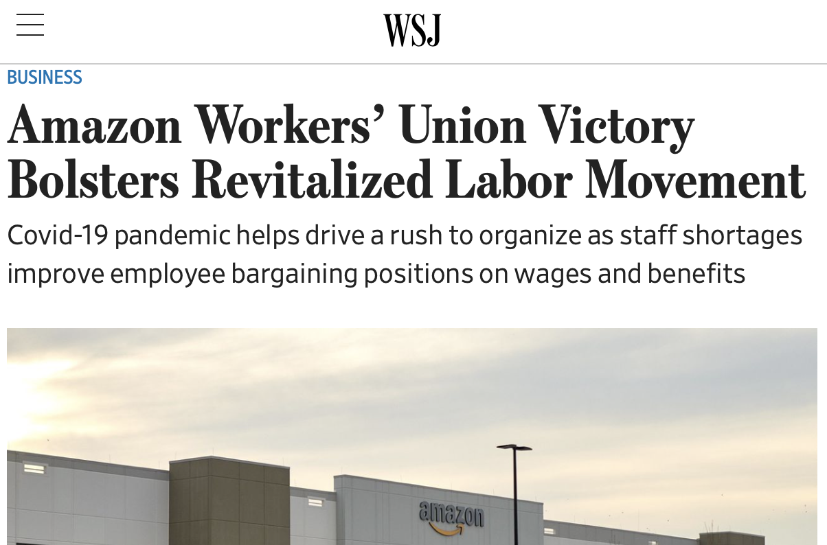 Labor Victories: The News That Makes Me Optimistic For The Future.