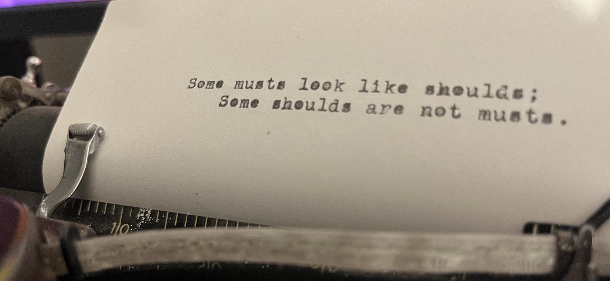 Typewriter Thought, After a While,