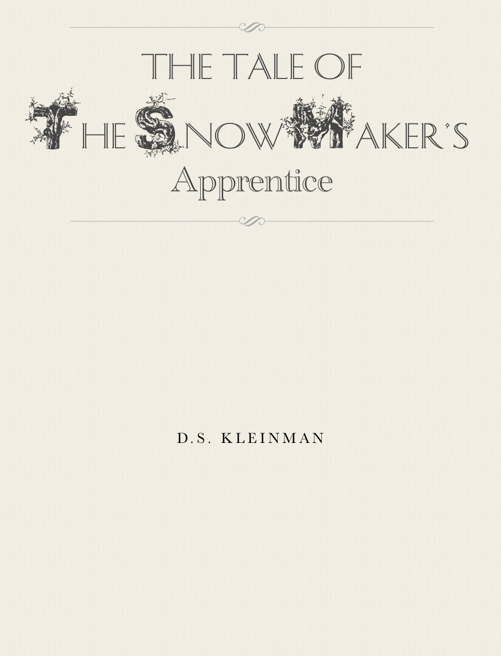 $4.99 on iBooks: The Snow Maker's Apprentice